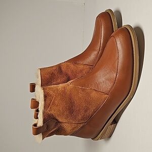Anthropologie Brown Ankle Boots